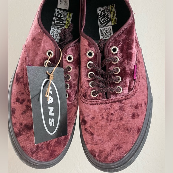 Vans x Alex Knost x Lee-Ann Curren Sneakers Burgundy Red Velvet Suede - Picture 3 of 14